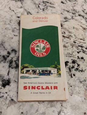 Vintage Sinclair Colorado Map
